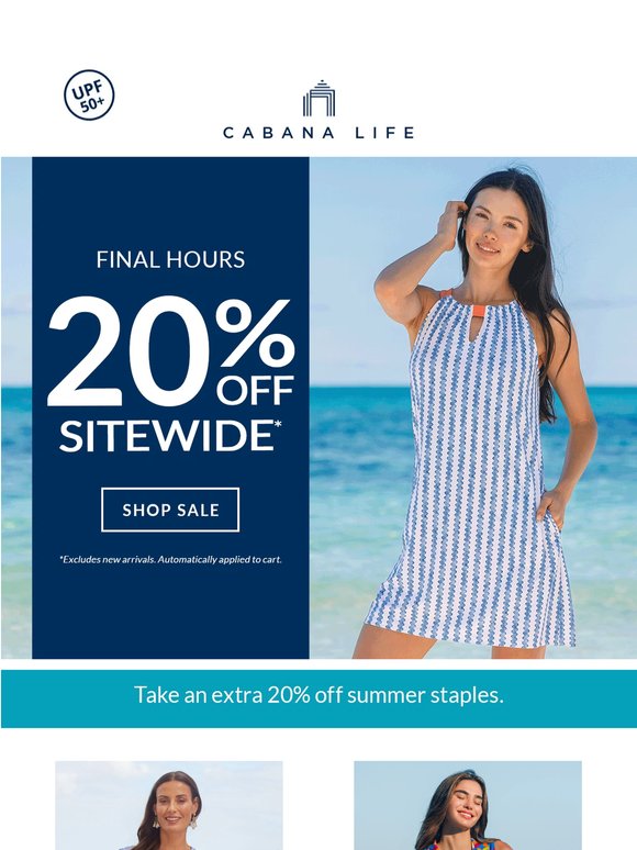 FINAL HOURS: 20% Off Sitewide ⏰