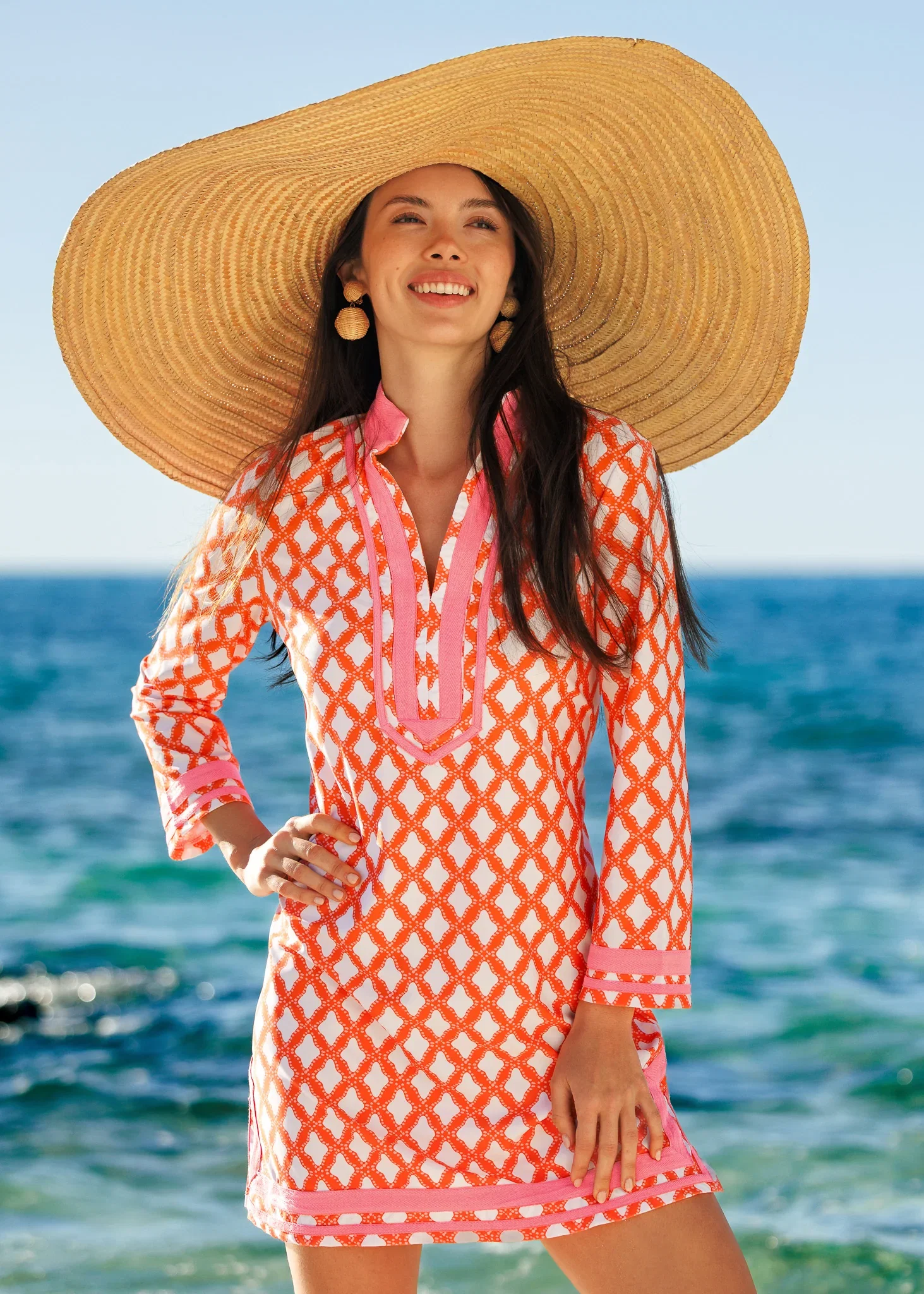 Image of Sunset Oasis Tunic Dress