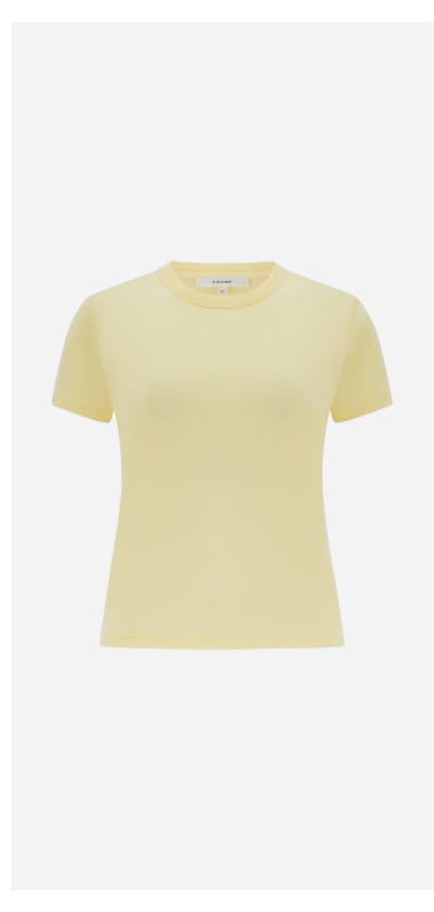 Vintage Baby Tee In Lemon