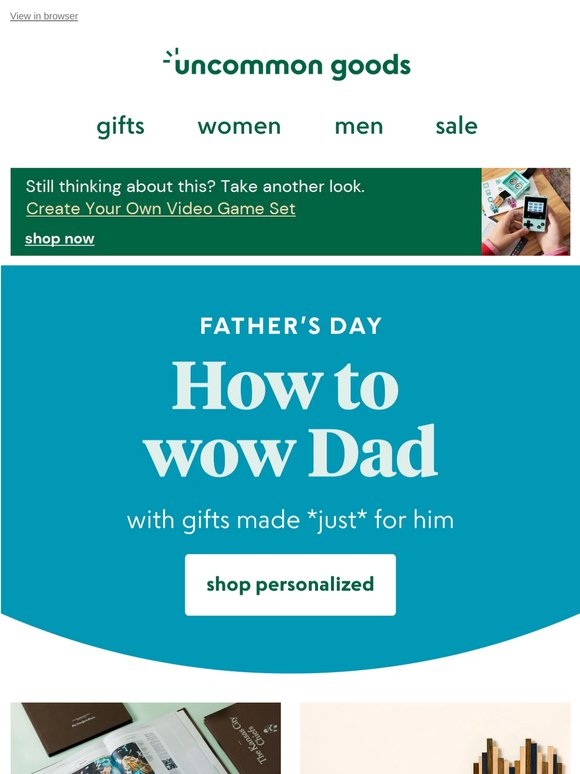 Personalized gifts *just* for Dad