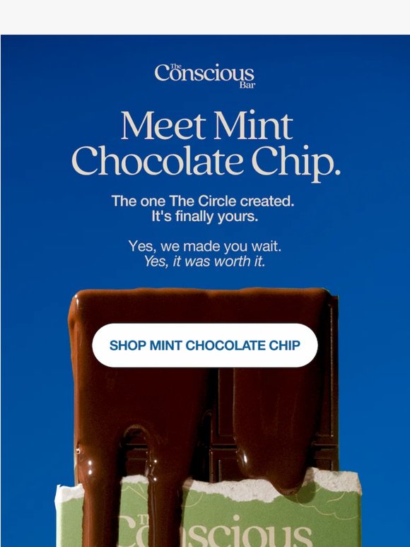 Mint Chocolate Chip just dropped. You're welcome.