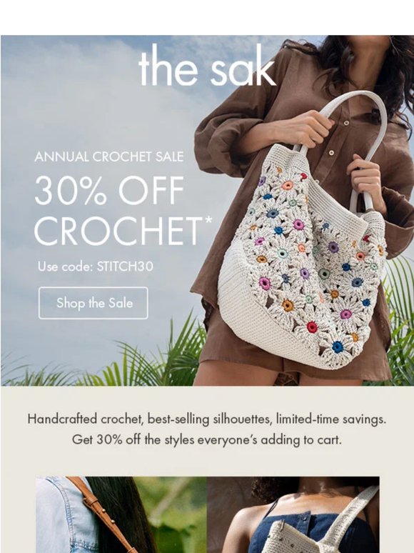 The crochet sale is on