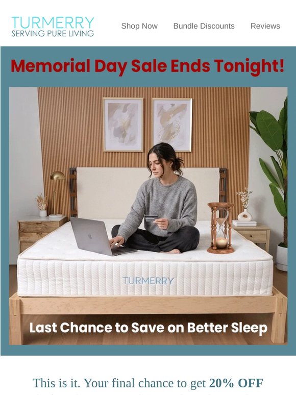 Final Hours: Memorial Day Sale Ends Tonight