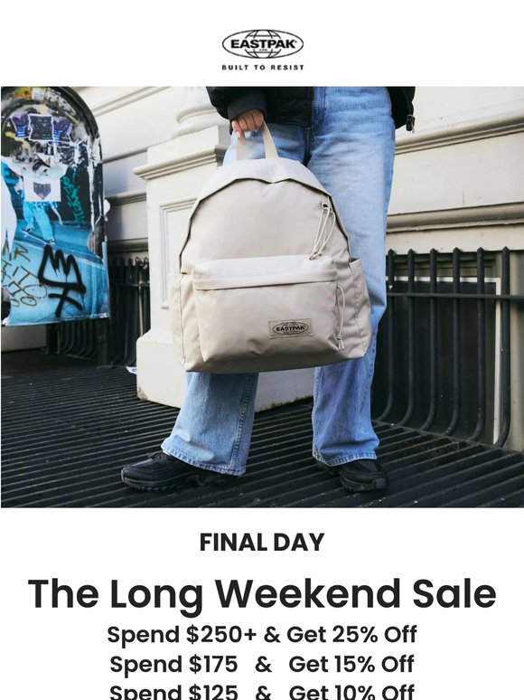 Final Day! Up to 25% Off Ends Tonight!