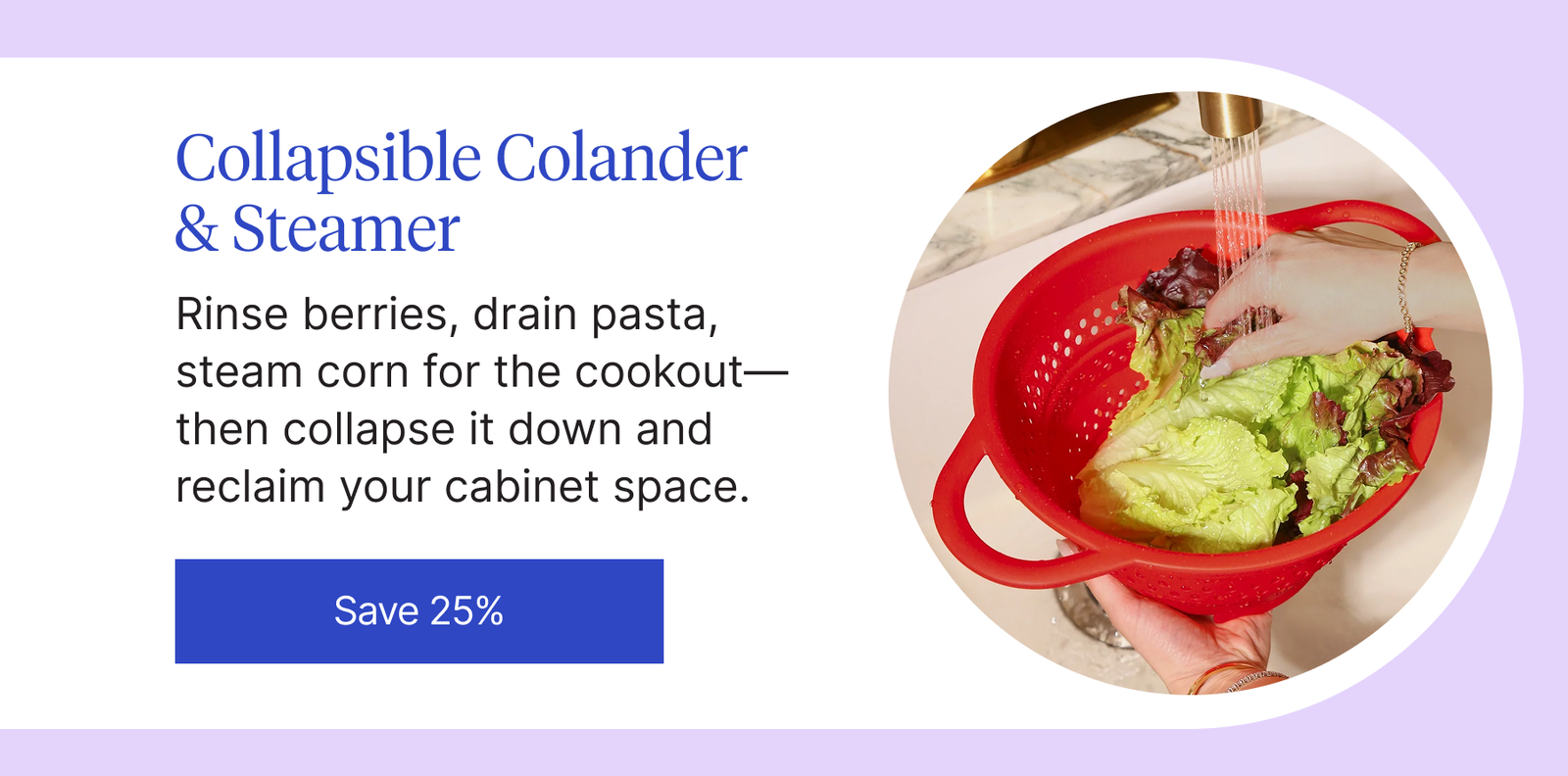 Shop - Collapsible Colander & Steamer