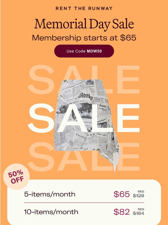Memorial Day Sale