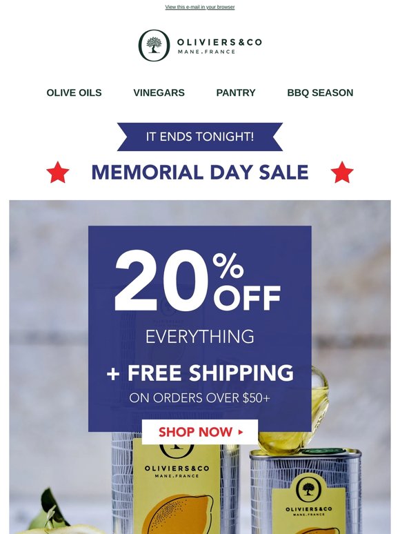 Hurry Up! Last hours to enjoy our Memorial Day Sale 🚨