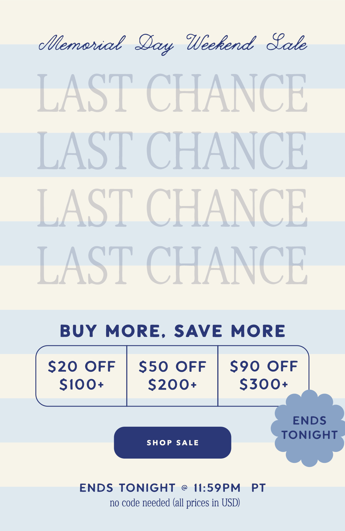 Shop Memorial Day Weekend Sale