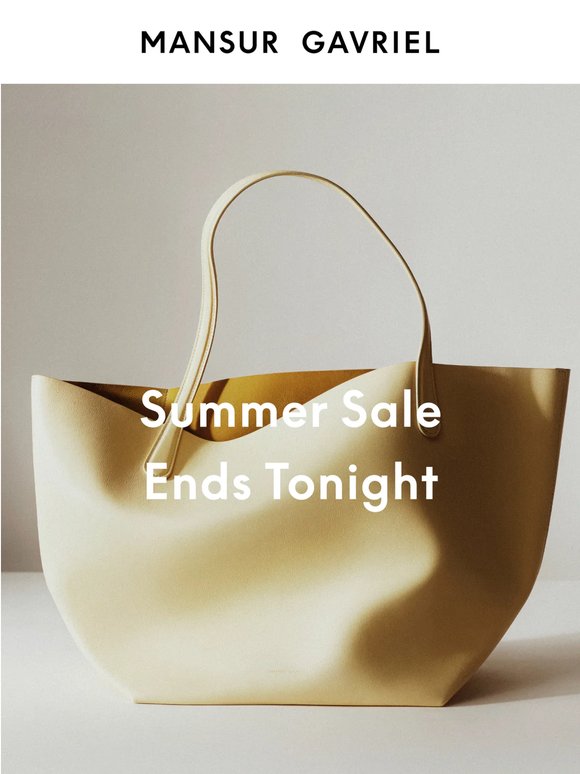 Sale Ends Tonight