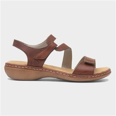 Rieker Abersoch Womens Tan Leather Sandal