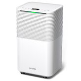 HUMILABS 12L Dehumidifier, 2L Water Tank, 24H Timer, 3 Modes, Auto/Manual Drainage, LED Touch Screen, Low Noise