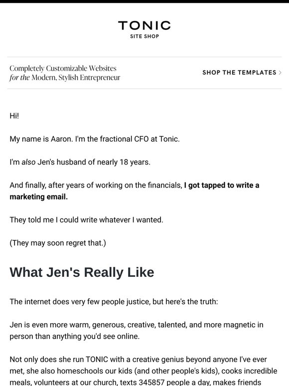 I married the CEO. Here's my review.