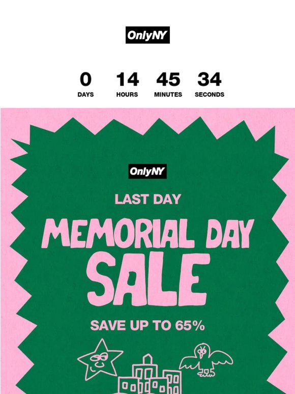 🚨 Final Day: Memorial Day Sale 🚨