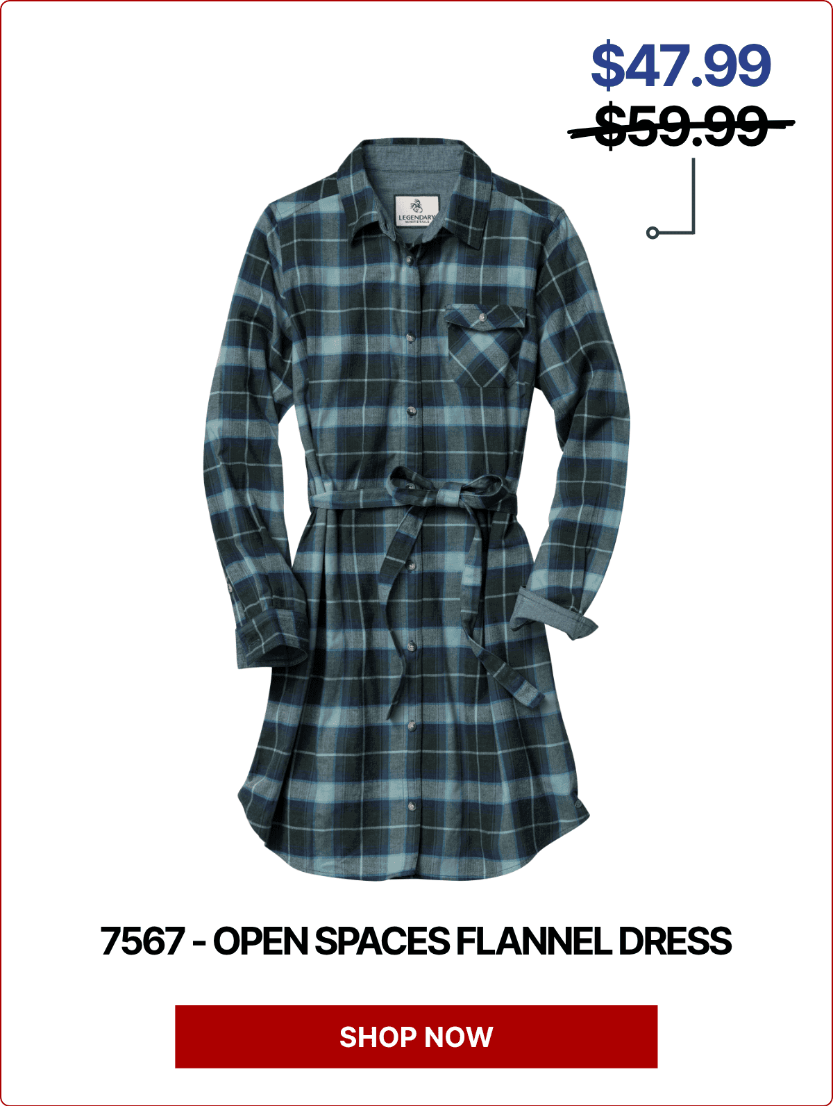 Women's Open Spaces Flannel Dress