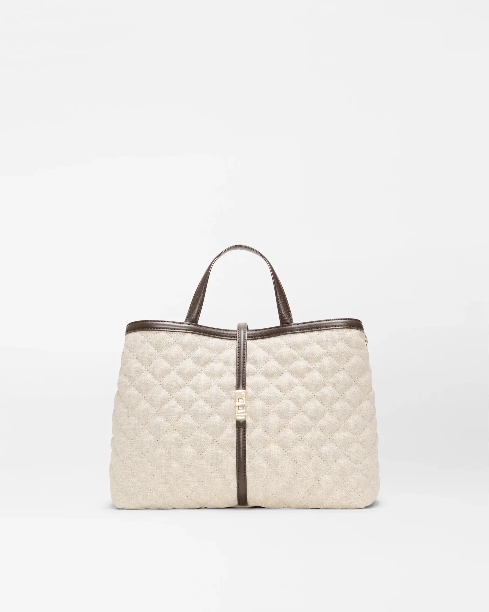 Image of Sandy Linen Medium Astor Top Handle