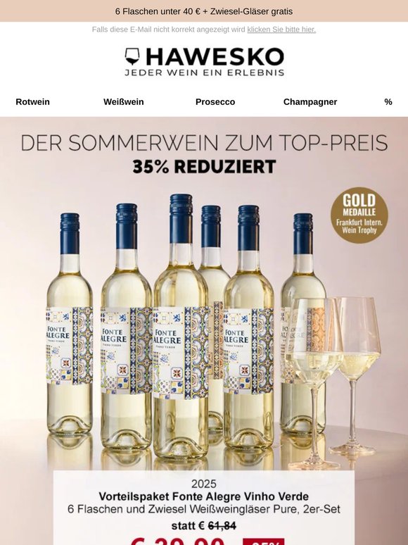 Paketangebot: Vinho Verde – jetzt reduziert!
