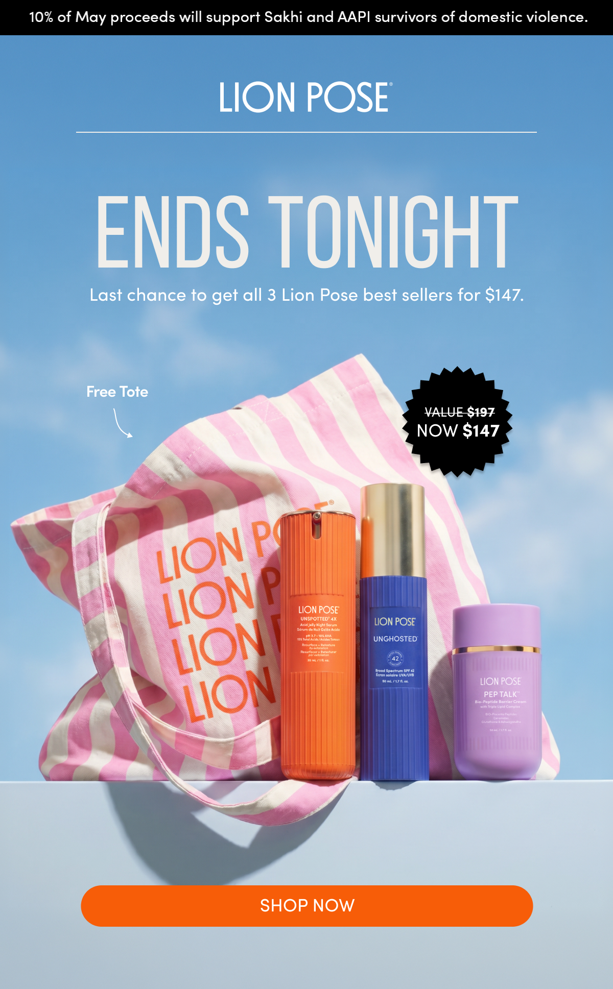 ENDS TONIGHT | Last chance to get all 3 Lion Pose best sellers for $147.