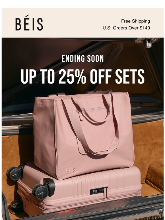 Ends tomorrow: up to 25% off sets
