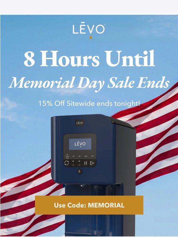 Memorial Day Sale Ends Tonight!
