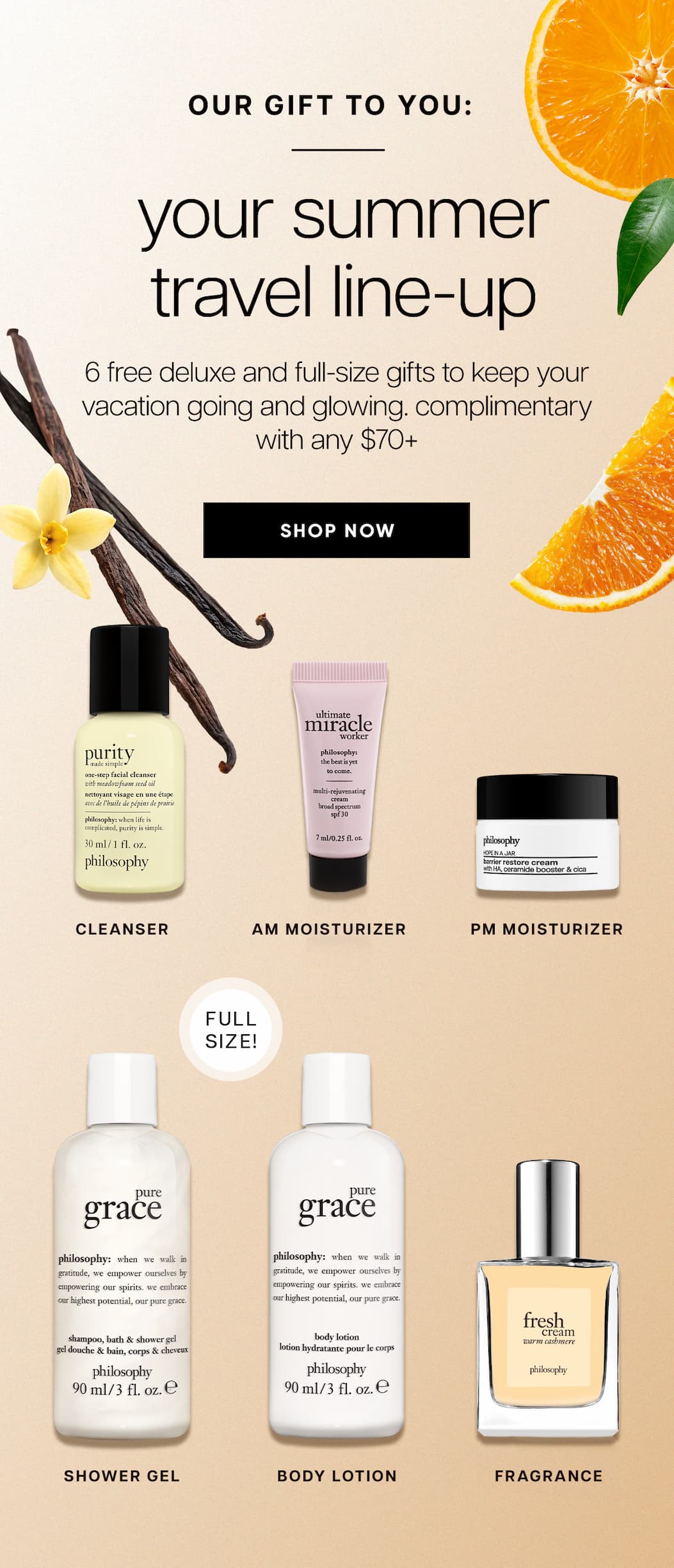 6pc gwp w/ $70