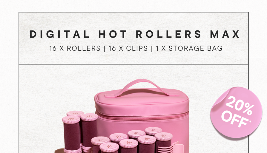 Set your rollers, get on with your day, and let them do their thing while you get on with everything else. Use code volume20 for 20% off*