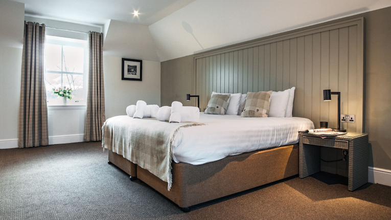 The living area in one of the Culcrieff Detached Lodges