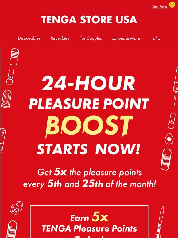 Become a Pleasure Points member for 5x the Pleasure Points today! 🎉