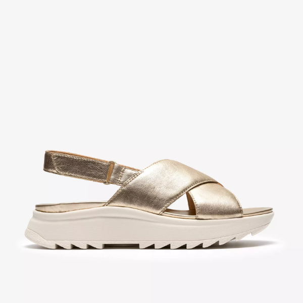 Clarks DashLite Wish Gold Leather