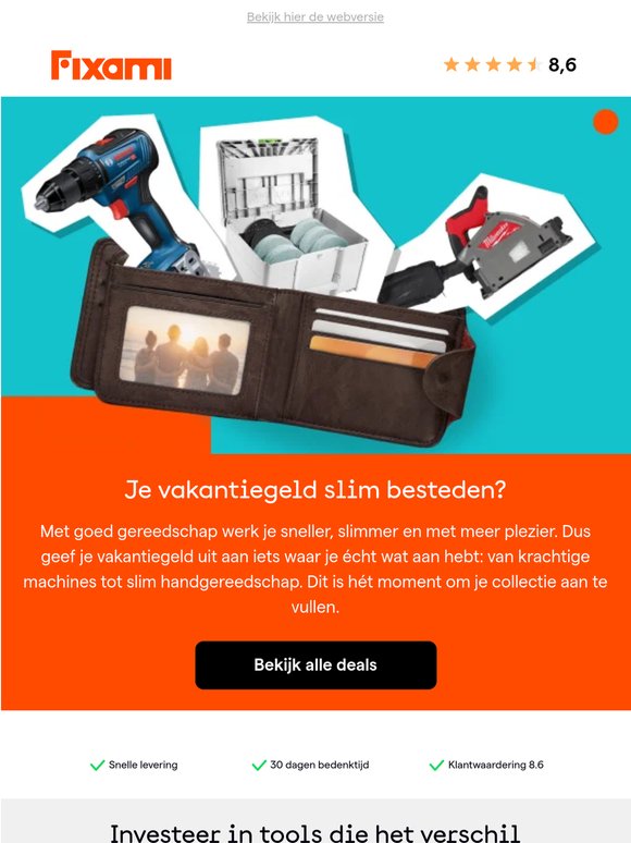 Jouw vakantiegeld. Jouw tools.