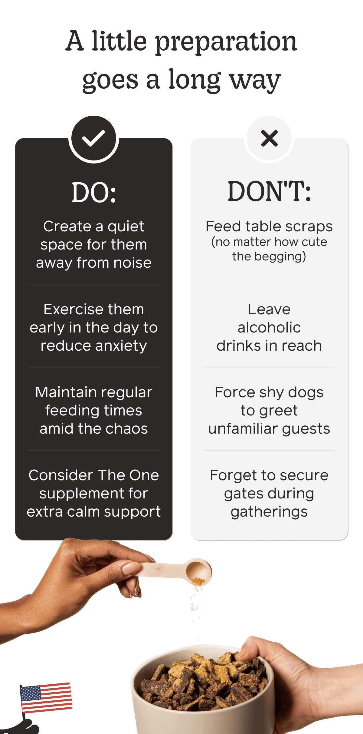 A little preparation goes a long way