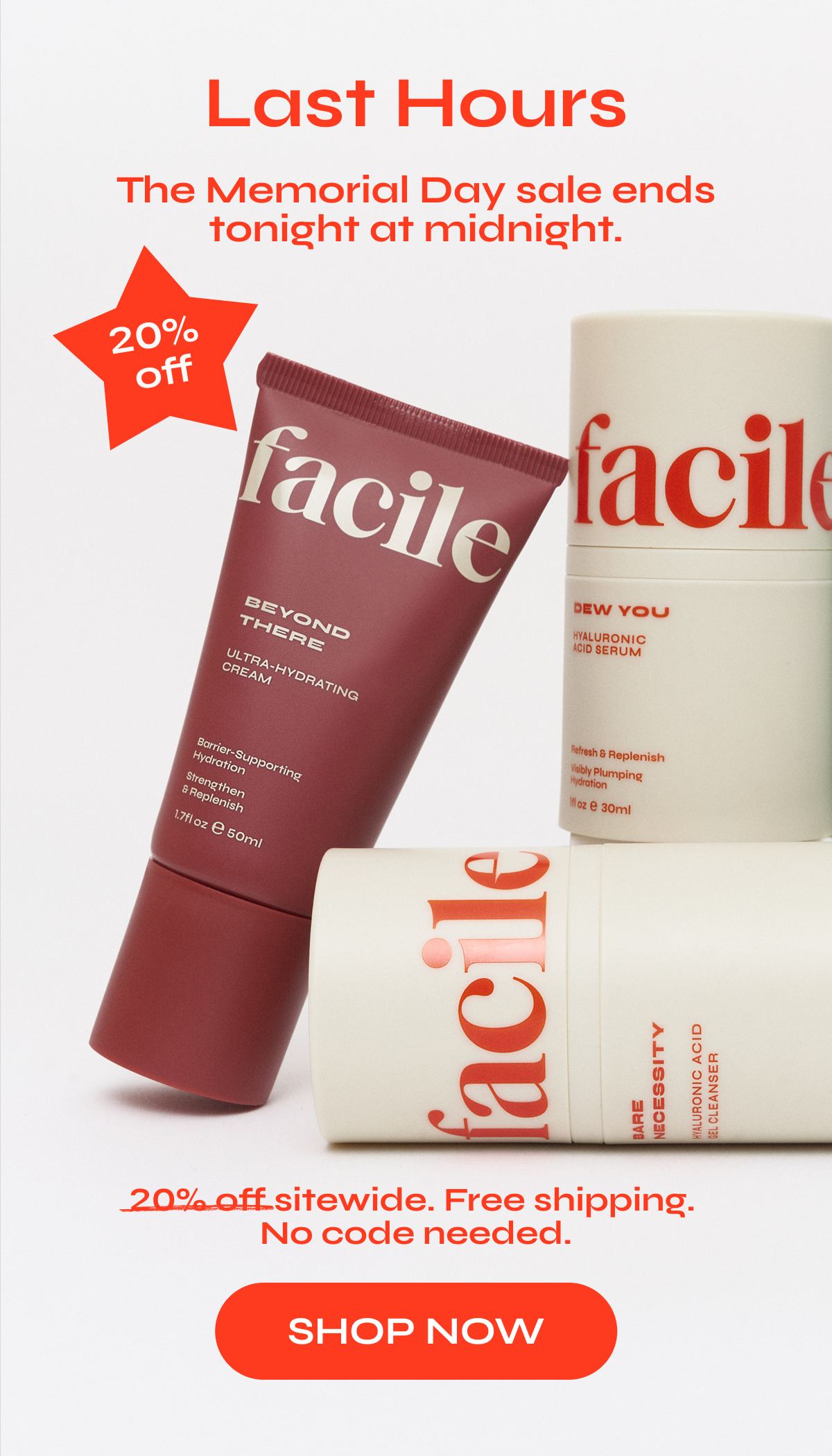 Facile - Memorial Day Sale