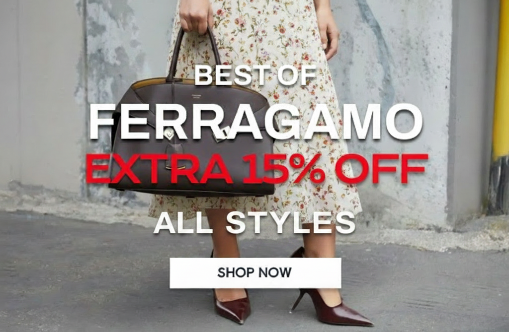 Ferragamo sale: Extra 15% off all styles. 