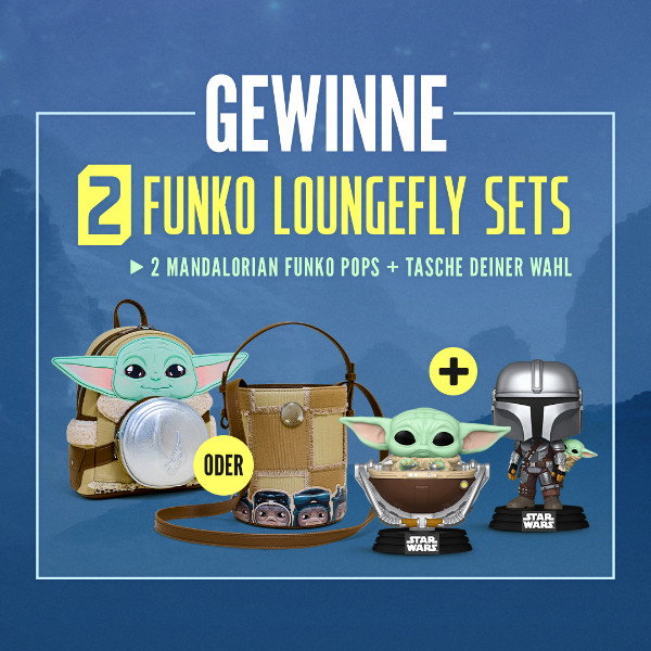 Gewinne 2 Funko Loungefly Sets zu Mando und Grogu!