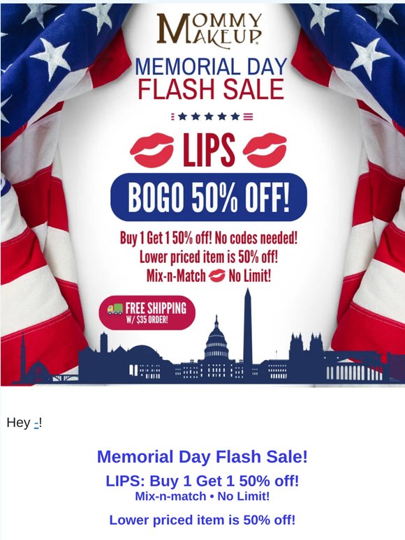 🇺🇸 Memorial Day Flash Sale