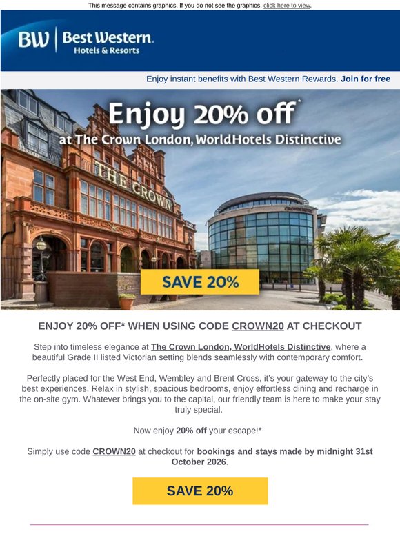 Save 20% on your London escape 🏙️