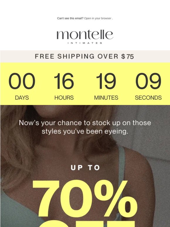 Don’t miss it - up to 70% OFF sale ends today  🤍
