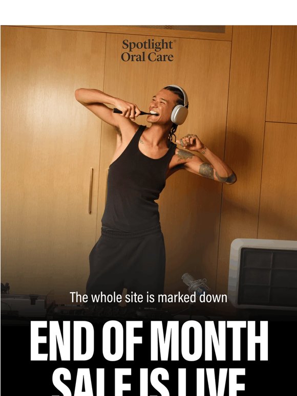 The whole site is marked down…