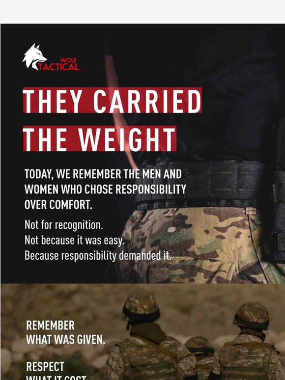 Remember The Weight