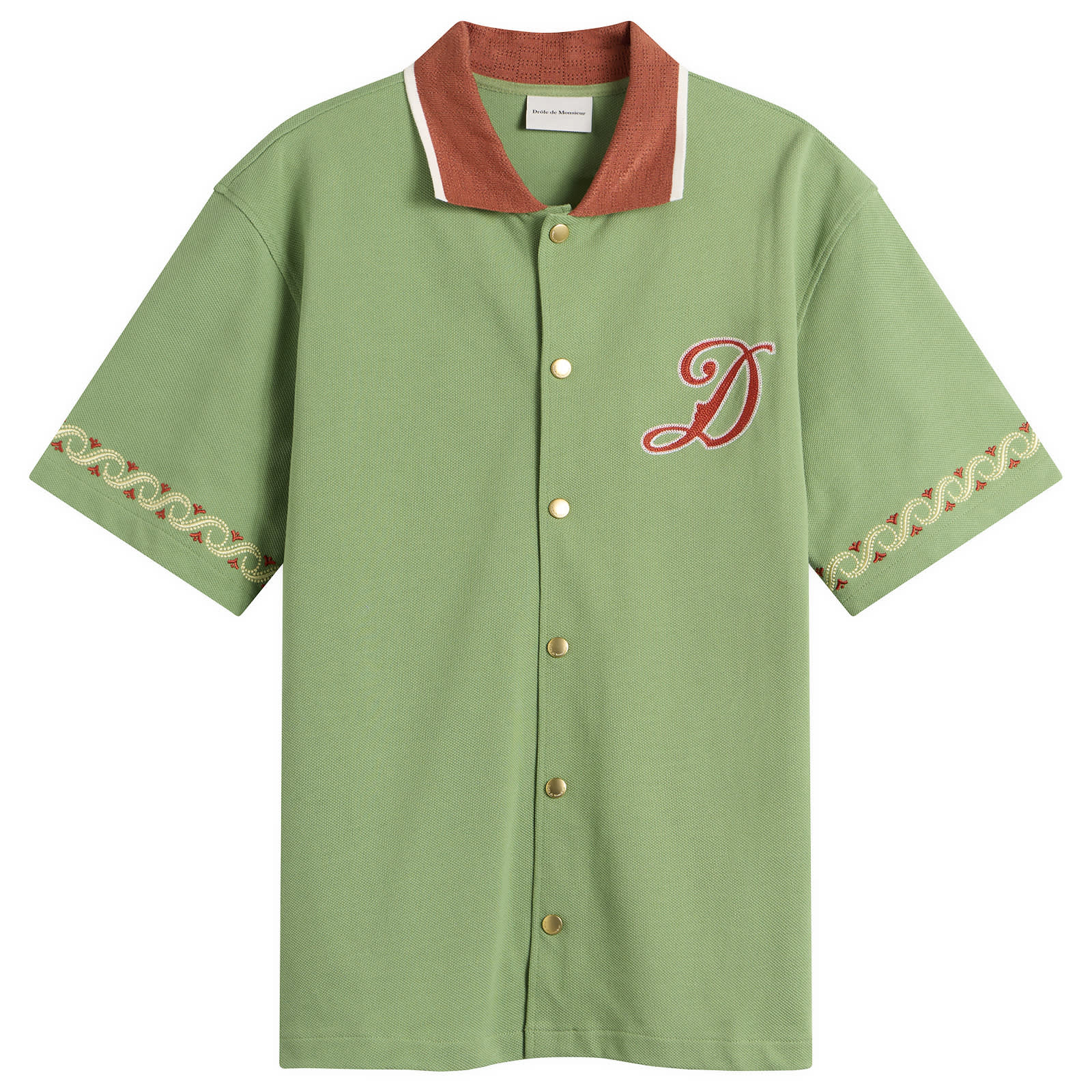 Drôle de Monsieur Embroidered Sport Shirt