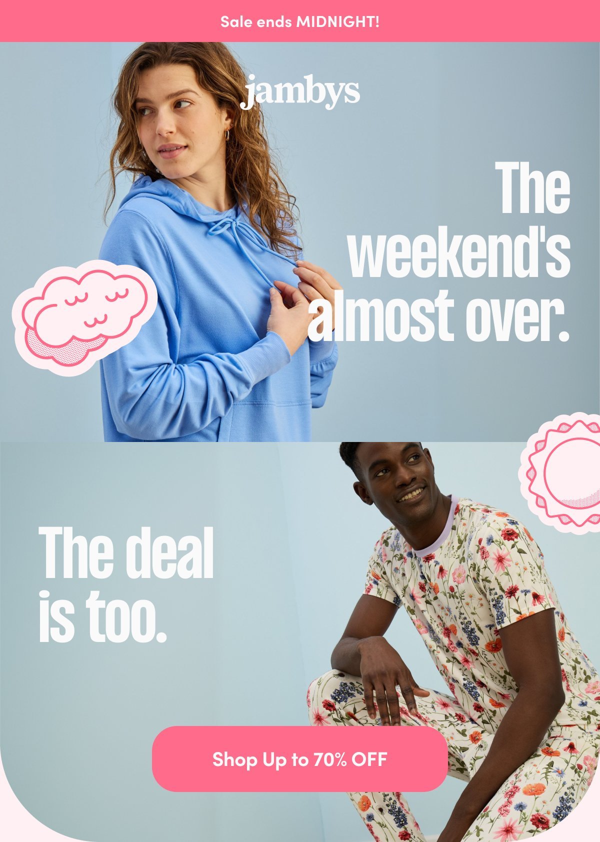 The weekend's almost over. The deal is too.