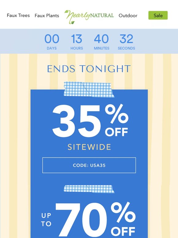 Don't Miss 35% Off Sitewide (+ up to 70% Off)!