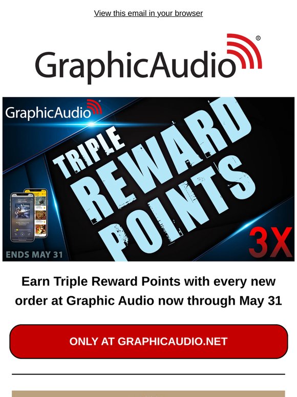 TRIPLE Reward Points with every order now through May 31
