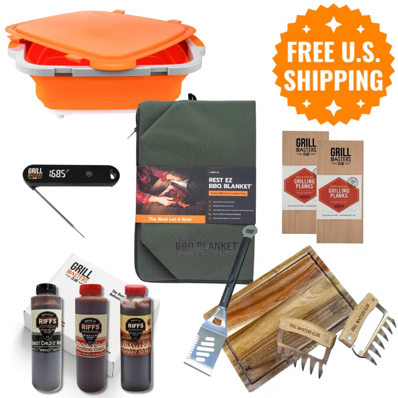 Image of The Grill Master's Platinum Bundle: Grilling Accessories for the Discerning Grill Boss