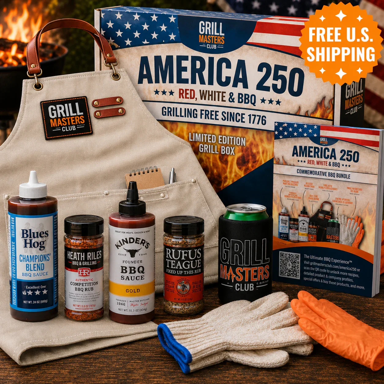 Image of America 250 Commemorative BBQ Bundle - Celebration of American Grilling