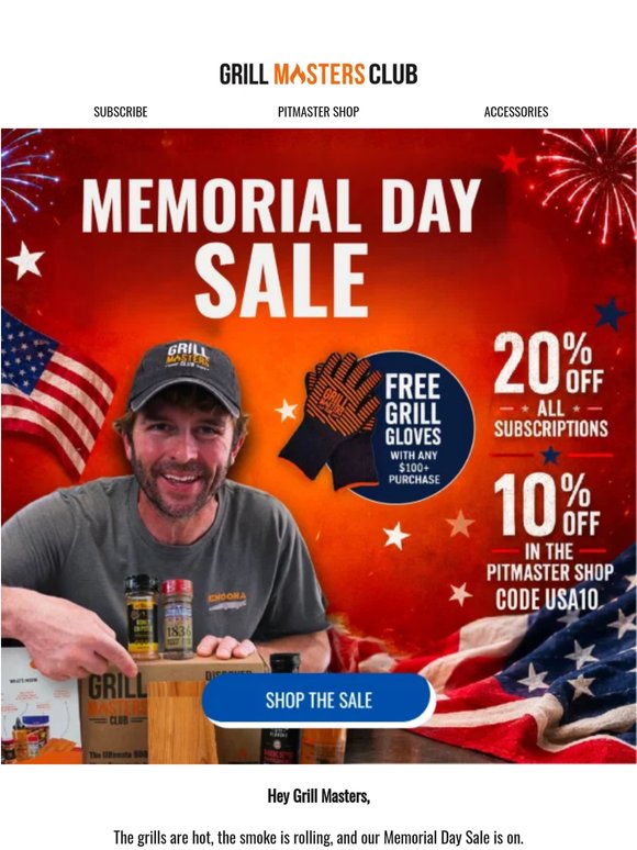 🗽 Memorial Day BBQ Sale is ON!