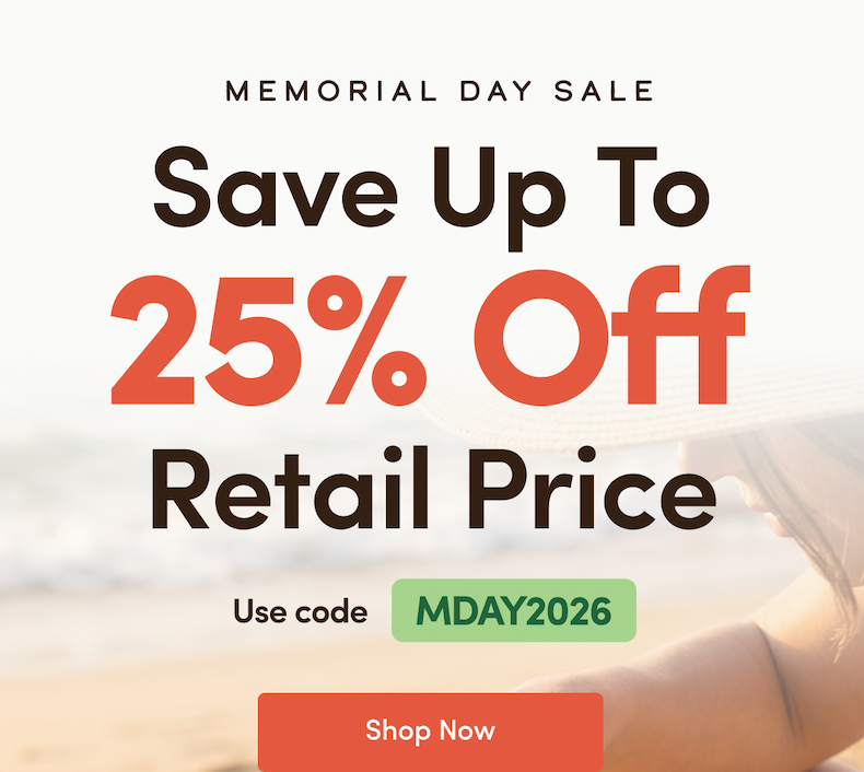 Save Up To 25% Off Retail Price 