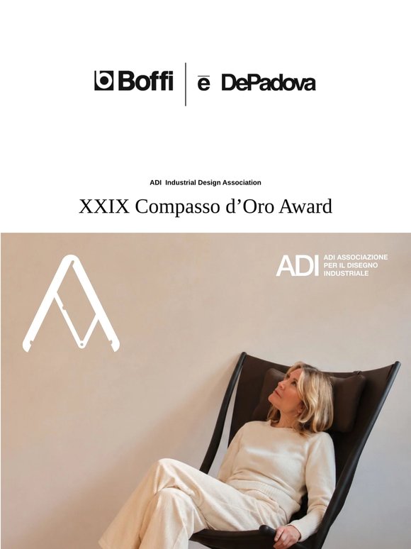 The D’Antan armchair wins the ADI Compasso d’Oro Award
