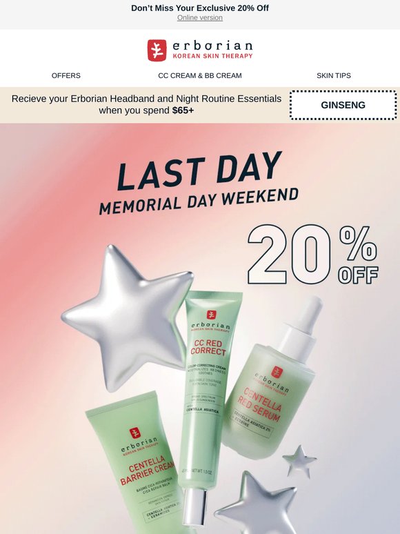 Your 20% Off Ends Tonight ⏰