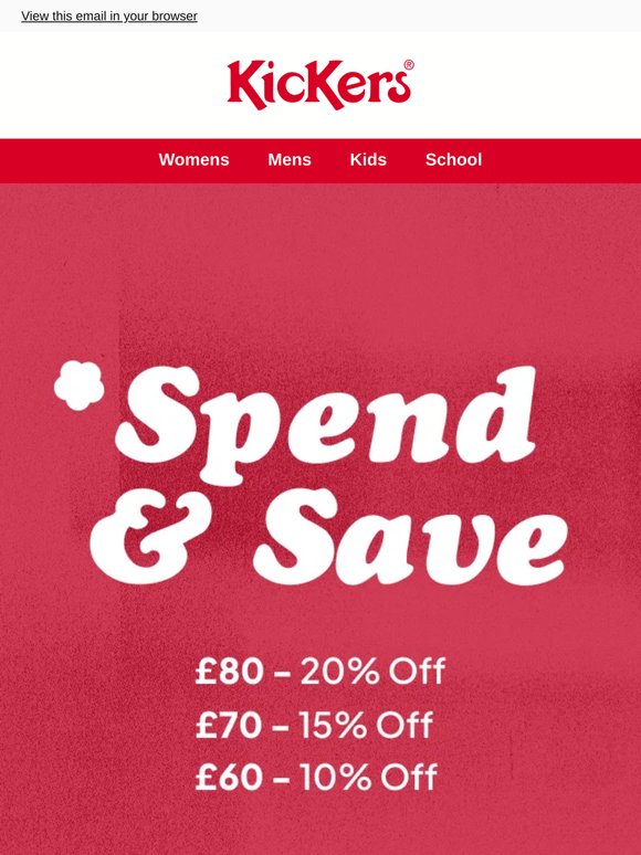 Spend a little. Save a lot.