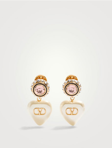 VLogo Signature Embellished Earrings
